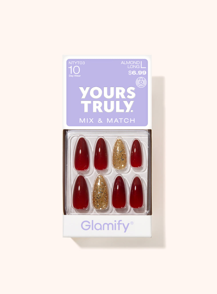 absolute new york NTYT03 Yours Truly Press On Nails - Almond Long