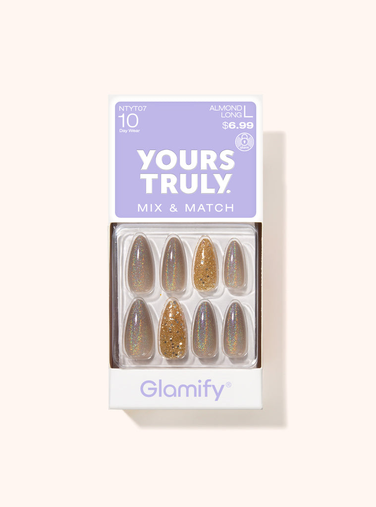 absolute new york NTYT07 Yours Truly Press On Nails - Almond Long