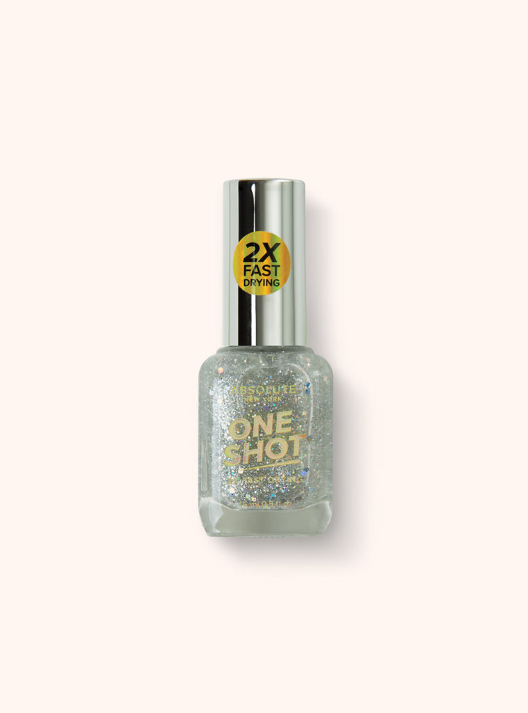absolute new york One Shot Nail Polish - Silver Glitter