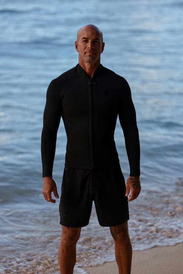 Abysse Buttons Front Zip Vest Black 2/2 Mm