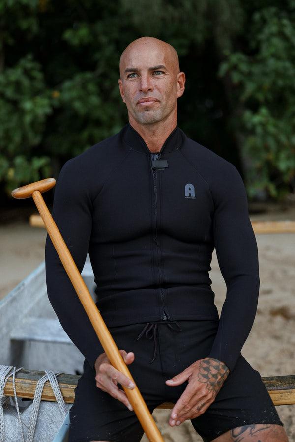 abysse Buttons Front Zip Vest Black 2/2 mm