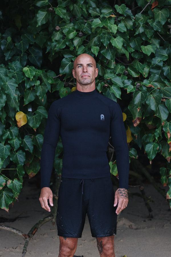 Abysse Buzzy Back Zip Top Black 2/2 Mm