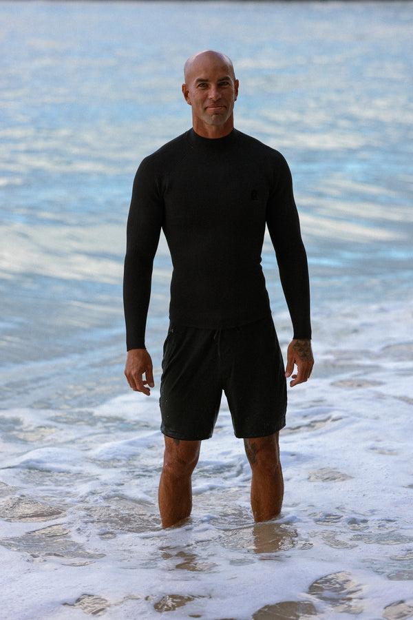 Abysse Buzzy Back Zip Top Black 2/2 Mm