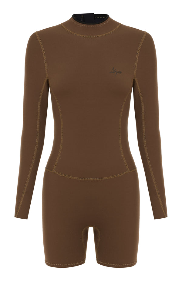 Abysse Dottie Spring Suit Shorty Reef- Brown