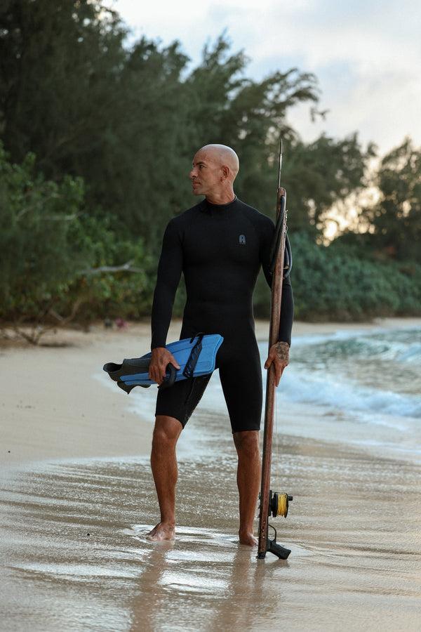 Abysse Flippy Long Sleeve Short Leg Black 2/2mm