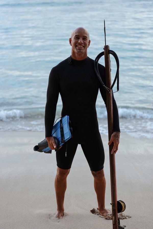 Abysse Flippy Long Sleeve Short Leg Black 2/2mm