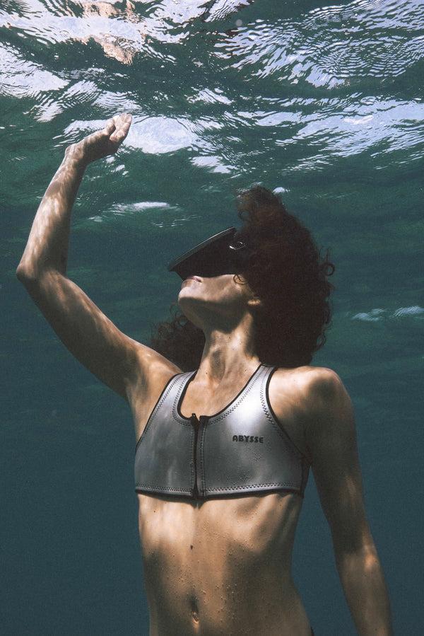 Abysse Jenna Top Silver Smoothie