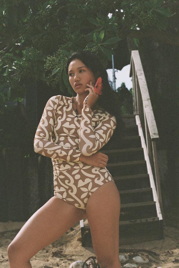 Abysse Poppler Rashguard Top - Island