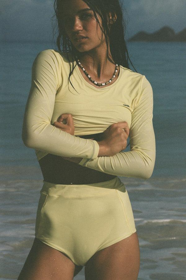 Abysse Poppler Rashguard Top - Vanilla