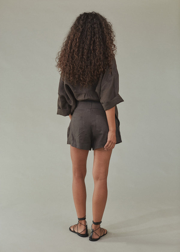 Acacia COLLIN LINEN SHORTS - RESORT 2023 Naupaka