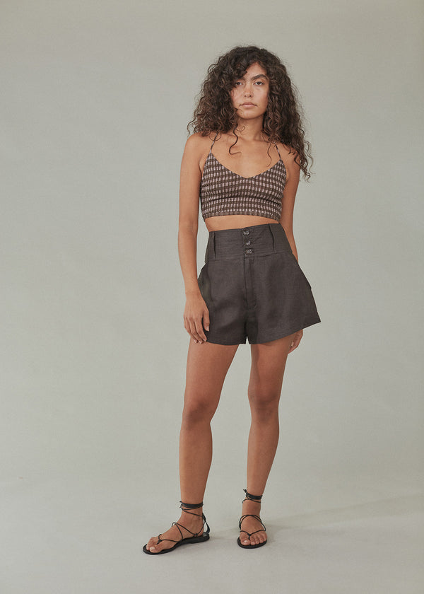 Acacia COLLIN LINEN SHORTS - RESORT 2023 Naupaka