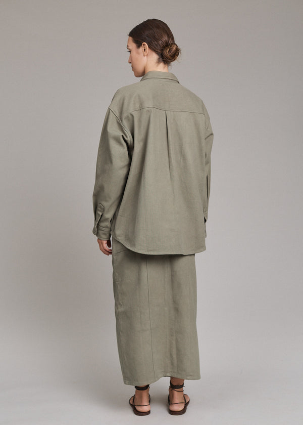 Acacia EITHAN DENIM JACKET - SPRING 2025 Loden