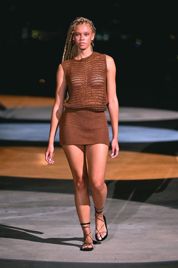 Acacia EMI CROCHET SKIRT - RESORT 2025 Birch