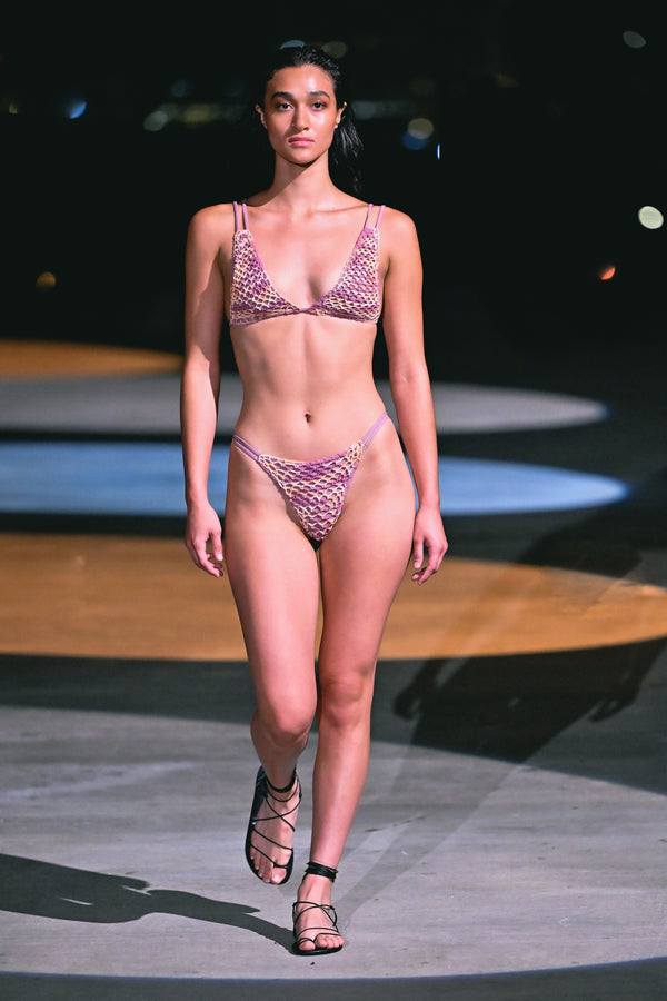 Acacia IRIA CROCHET TOP - RESORT 2025 Thistle