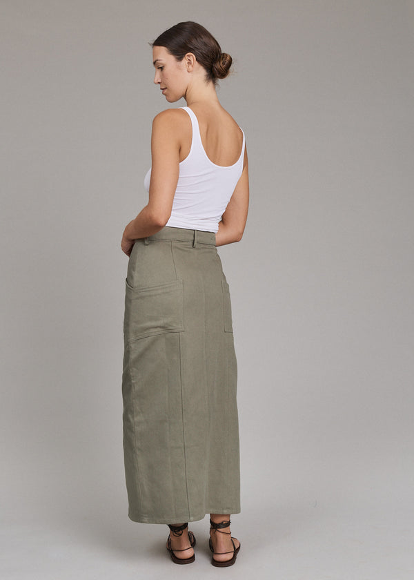 Acacia JORIAN DENIM SKIRT - SPRING 2025 Loden