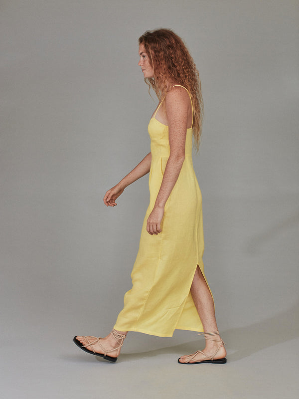 Acacia KENZIE LINEN DRESS - SPRING 2023 Oyster