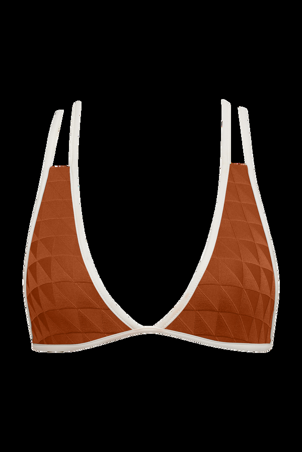 Acacia LEON PIPED TOP - RESORT 2025 Thistle