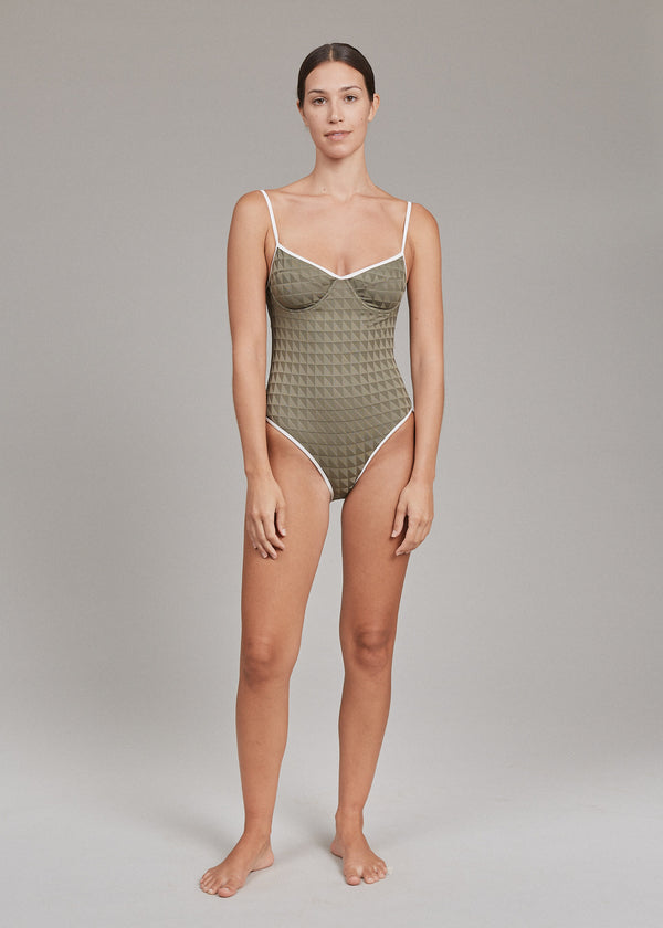 acacia MARLOW PIPED FULL PIECE - SPRING 2025 Goldie