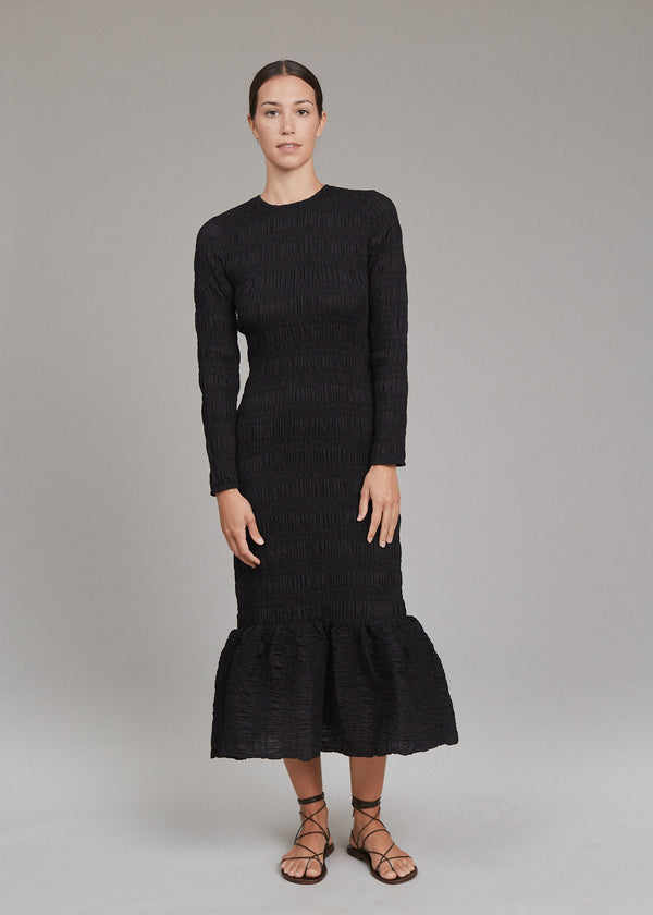 acacia PETRA DRESS - SPRING 2025 Black