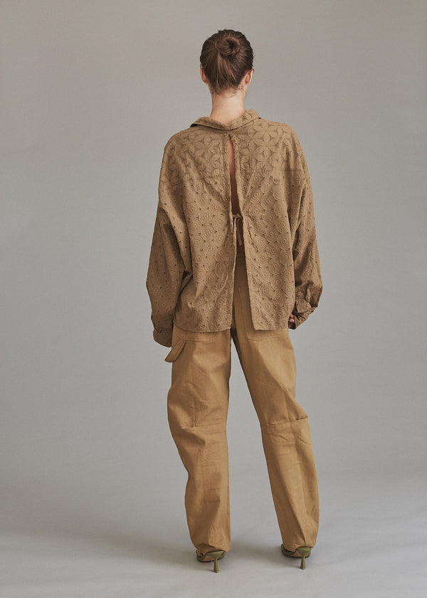 Acacia SCOUT EMBROIDERY TOP - RESORT 2024 Licorice