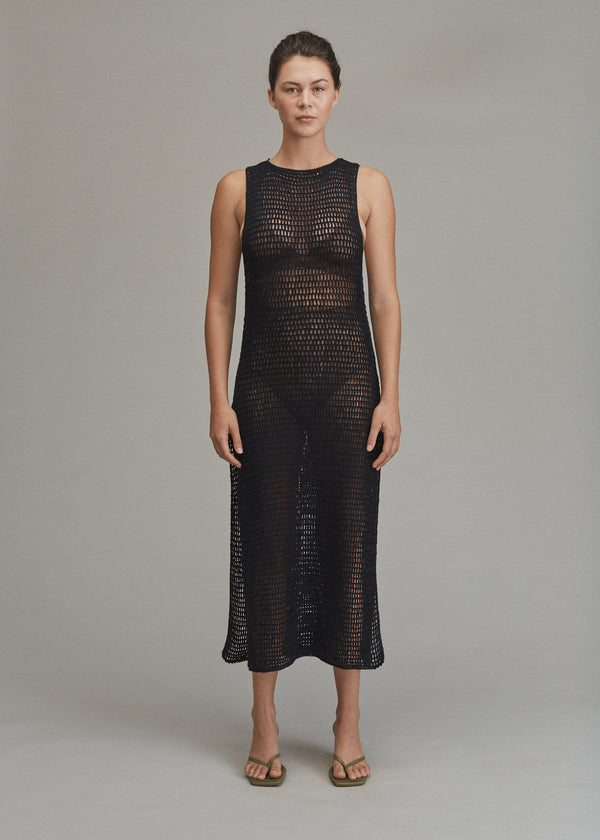 Acacia SYBIL CROCHET DRESS - CORE 2024 Licorice