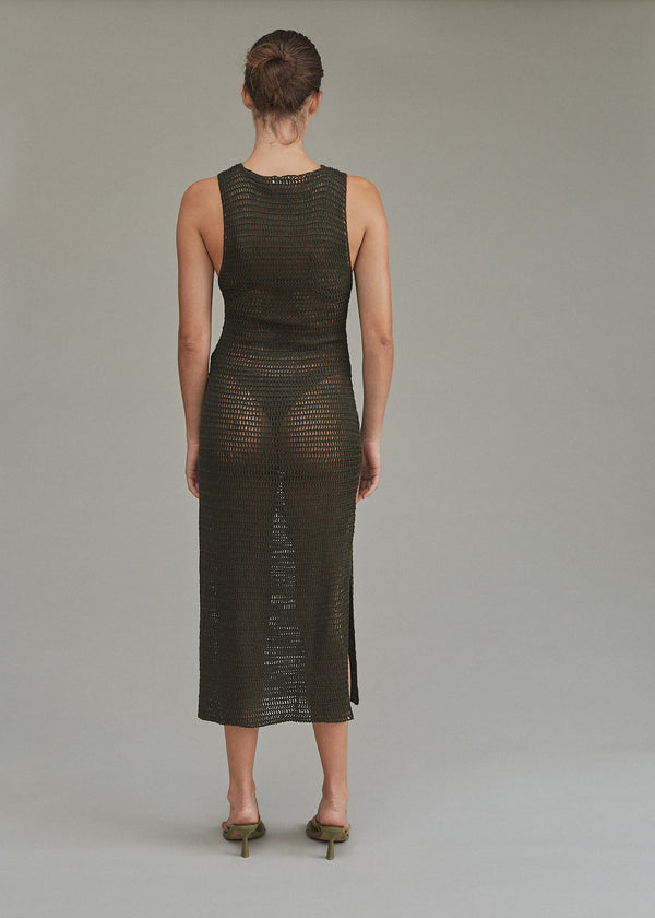 Acacia SYBIL DRESS - SPRING 2024 Army