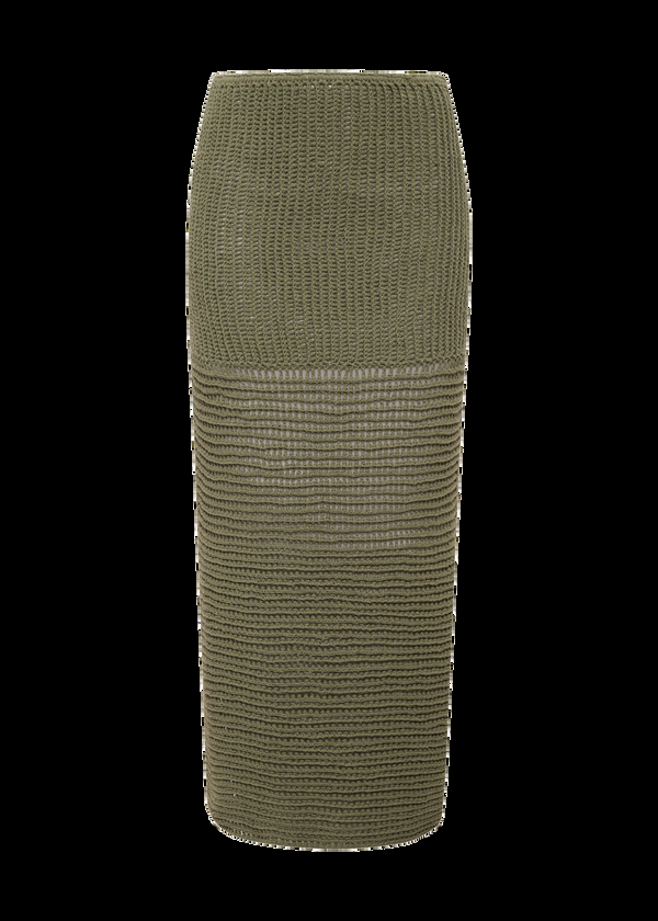 Acacia TALA CROCHET SKIRT - SPRING 2025 Loden