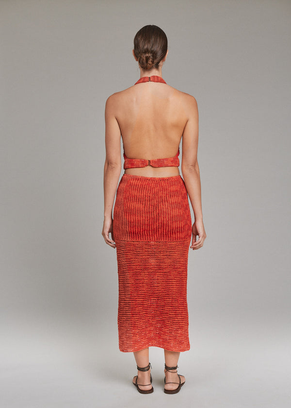 acacia TALA CROCHET SKIRT - SPRING 2025 Loden