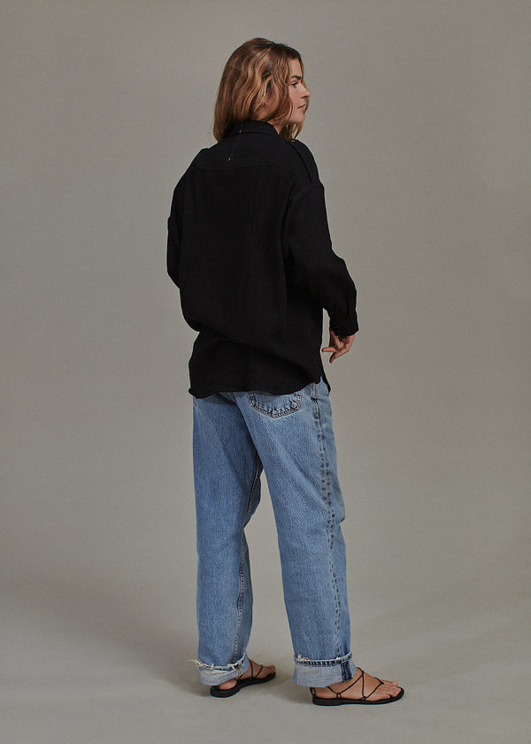 Acacia VERA COTTON GAUZE TOP - FALL 2023 Oyster