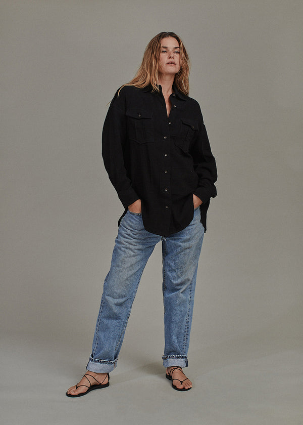 acacia VERA COTTON GAUZE TOP - FALL 2023 Oyster