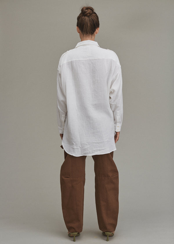 Acacia VERA COTTON GAUZE TOP - FALL 2024 Wasabi