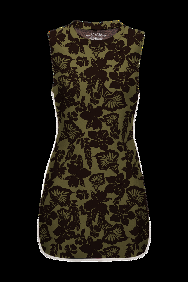 Acacia ALMA PIPED TENNIS DRESS - RESORT 2024 Licorice