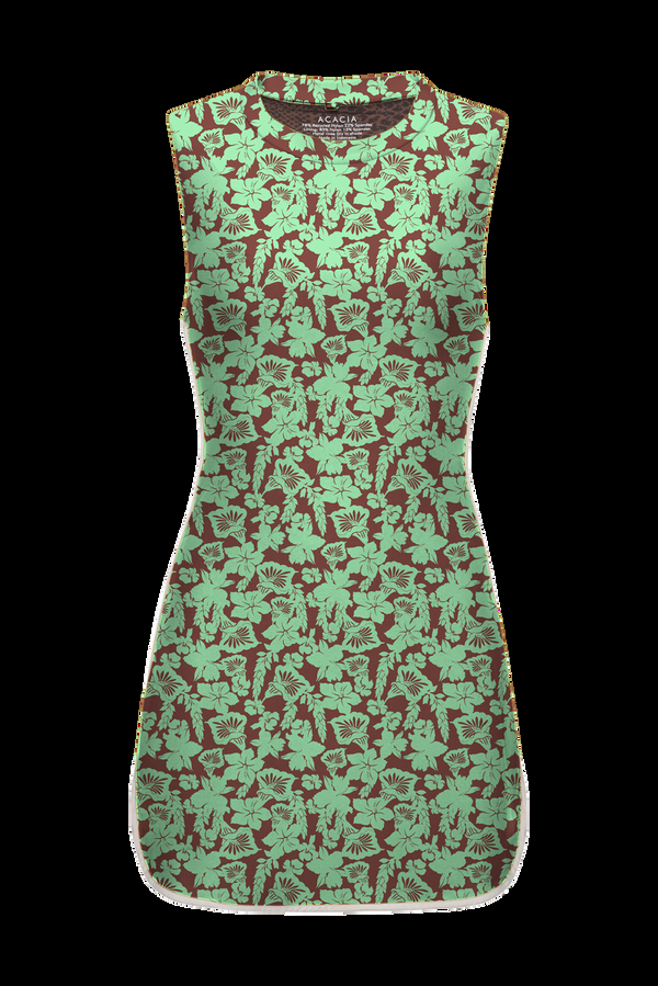 Acacia ALMA PIPED TENNIS DRESS - SUMMER 2024 Rouge Dual Ribbed