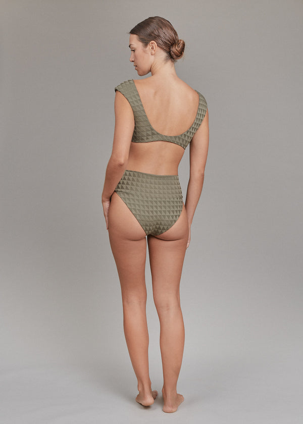 Acacia ECHO BOTTOM - SPRING 2025 Loden Triangle Textured