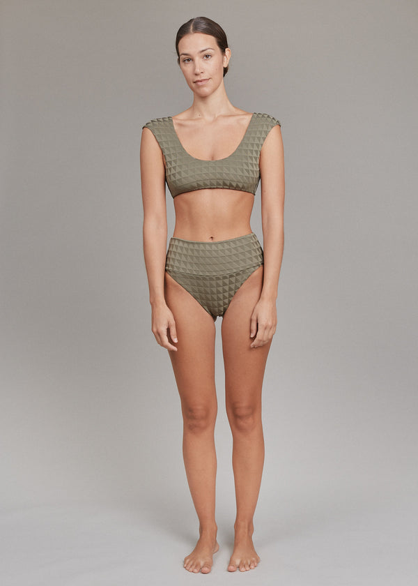 acacia ECHO BOTTOM - SPRING 2025 Loden Triangle Textured