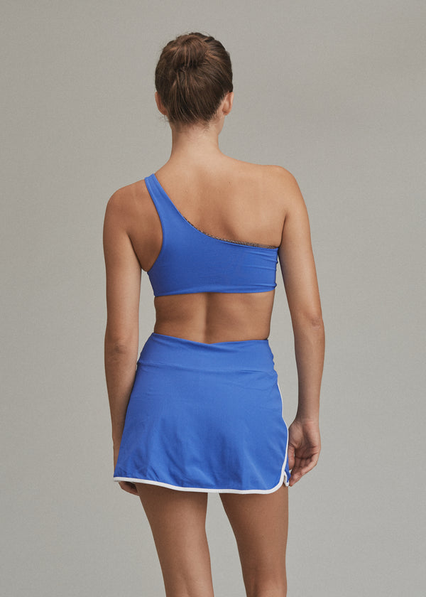 Acacia LANEY PIPED TENNIS SKIRT - FALL 2024 Taupe Terry Ribbed