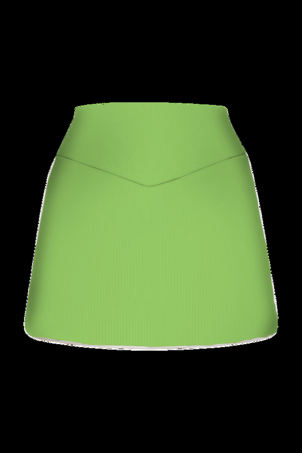 Acacia LANEY PIPED TENNIS SKIRT - SPRING 2024 Matcha Ribbed