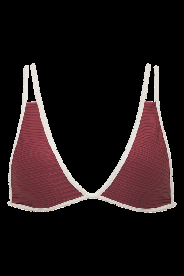 Acacia LEON PIPED TOP - SUMMER 2024 Rouge Dual Ribbed