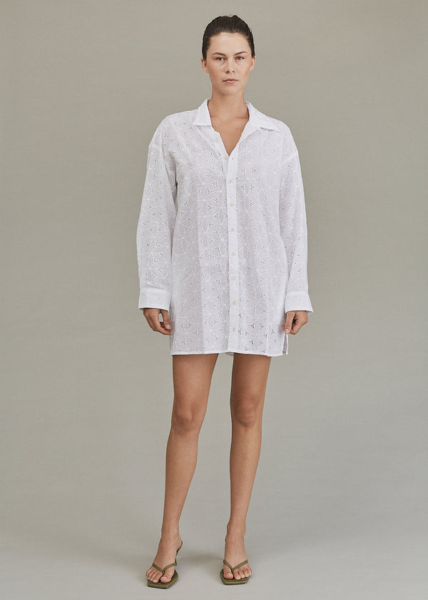 acacia MAURICE EMBROIDERED DRESS - SUMMER 2024 Pikake