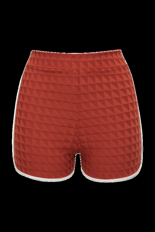 Acacia TOMMY PIPED BOTTOM - RESORT 2025 Umber Triangle Textured