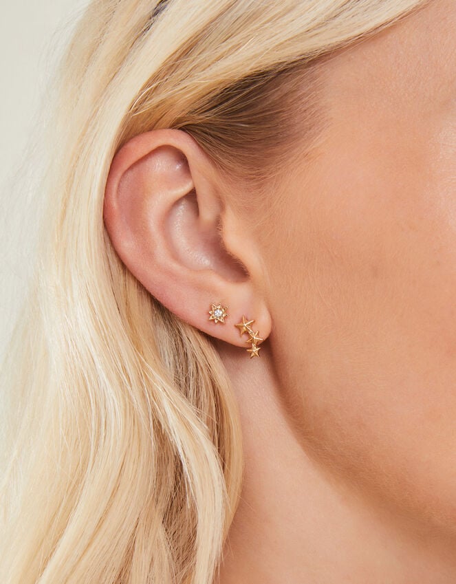 Accessorize 10-Pack Celestial Sparkle Stud Earrings