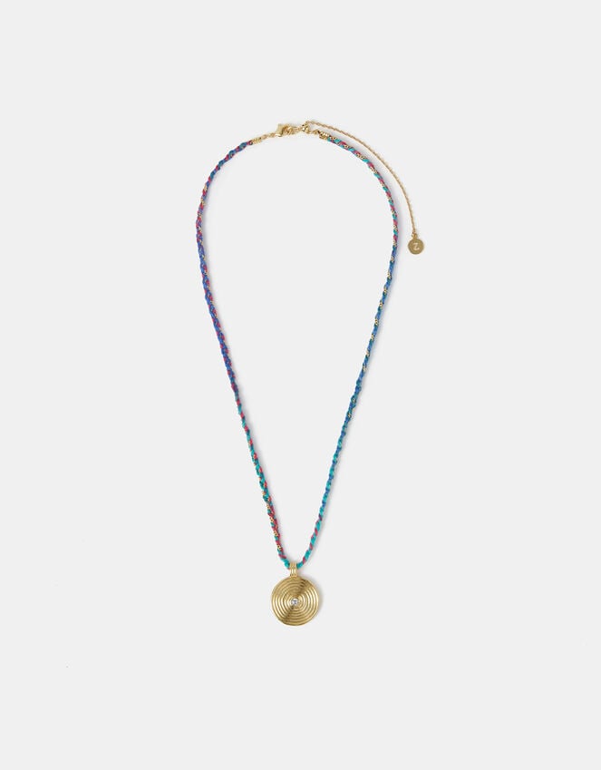 Accessorize 14ct Gold-Plated Braid Pendant Necklace