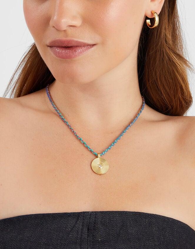 Accessorize 14ct Gold-Plated Braid Pendant Necklace
