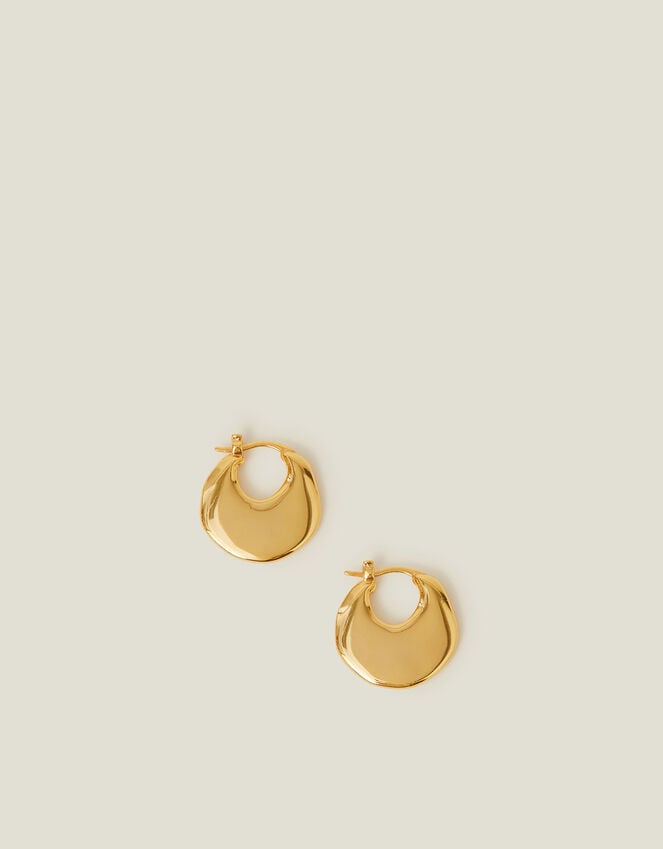 Accessorize 14ct Gold-Plated Chunky Creole Hoop Earrings