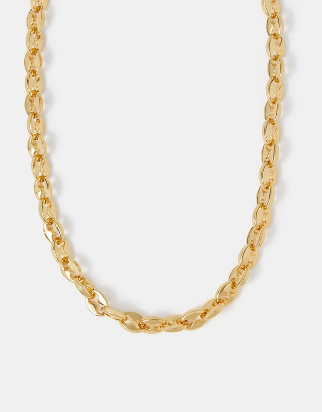 accessorize 14ct Gold-Plated Chunky Link Chain Necklace