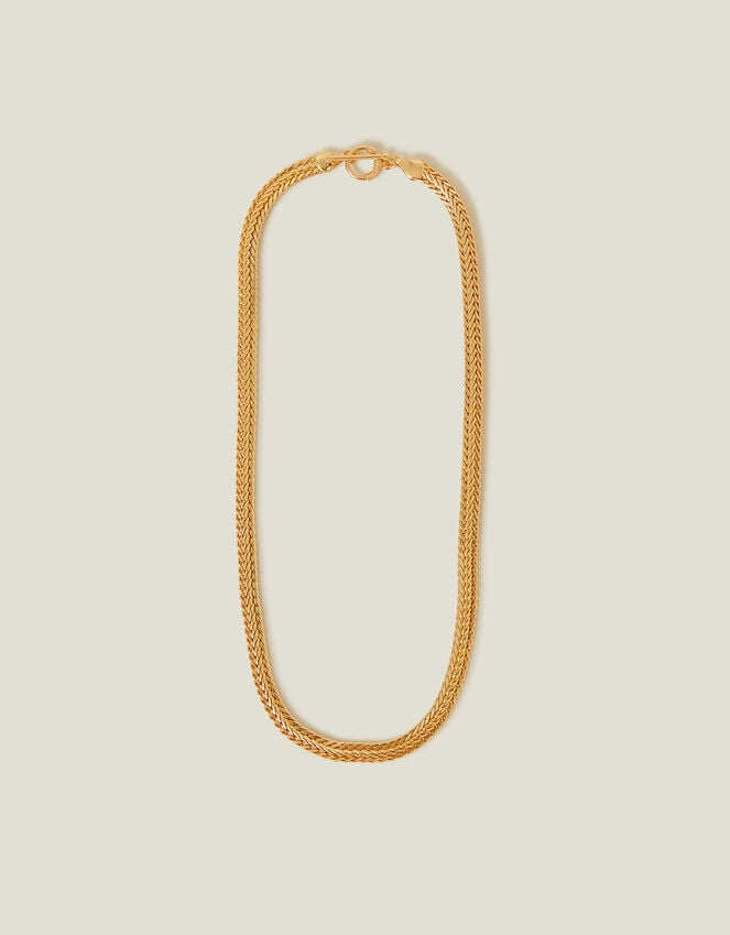 Accessorize 14ct Gold-Plated Chunky Weave Chain Necklace