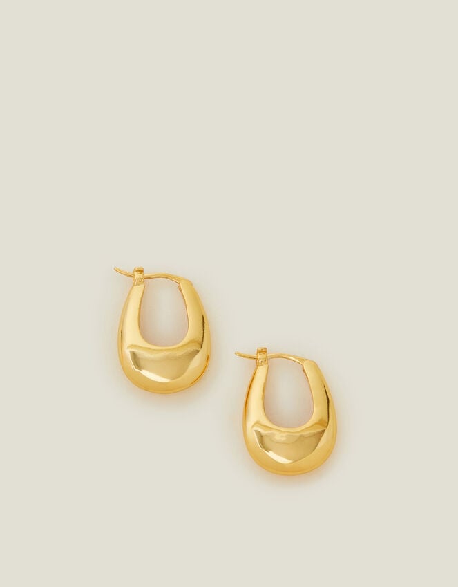 Accessorize 14ct Gold-Plated Horseshoe Hoop Earrings