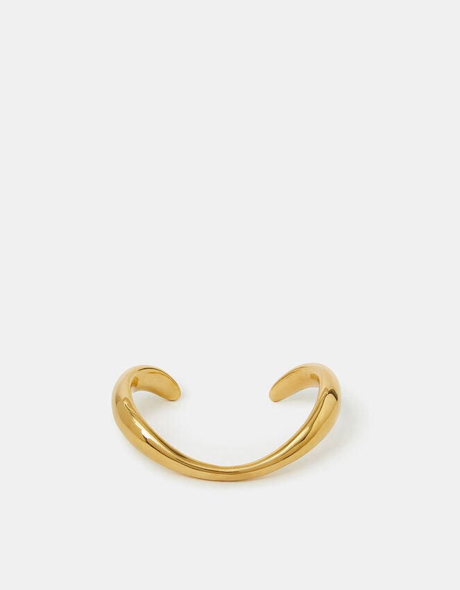 Accessorize 14ct Gold-Plated Irregular Cuff Bracelet