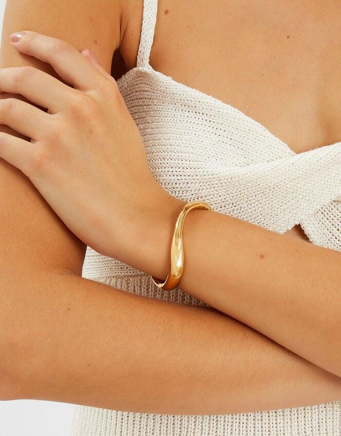 Accessorize 14ct Gold-Plated Irregular Cuff Bracelet