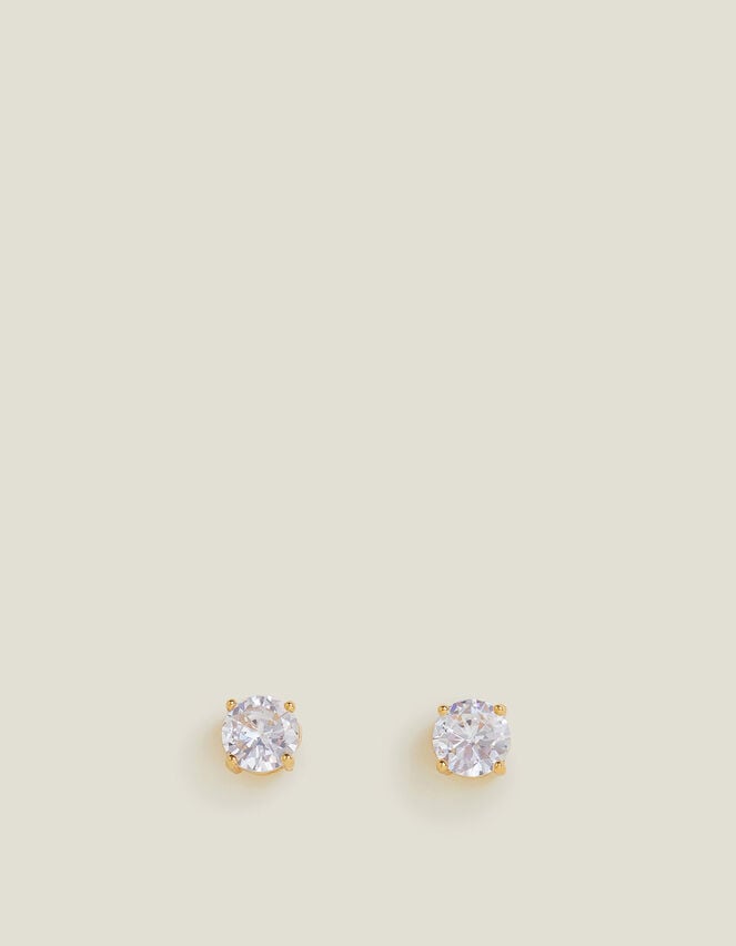 Accessorize 14ct Gold-Plated Large Bling Stud Earrings